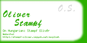 oliver stampf business card